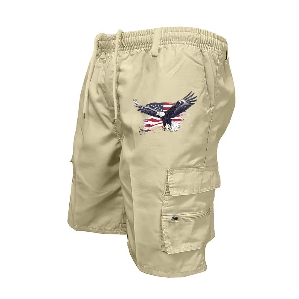 Outdoor Sport Activity - 2026 Male Cargo Shorts Elastic Waist