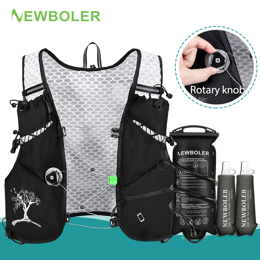 Trail Running Vest - NEWBOLER 8L Outdoor Trail Running Backpack