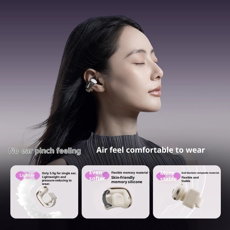 XISEM Plume Open Ear Clip Head - Outdoor Sport Games ulasan dan harga