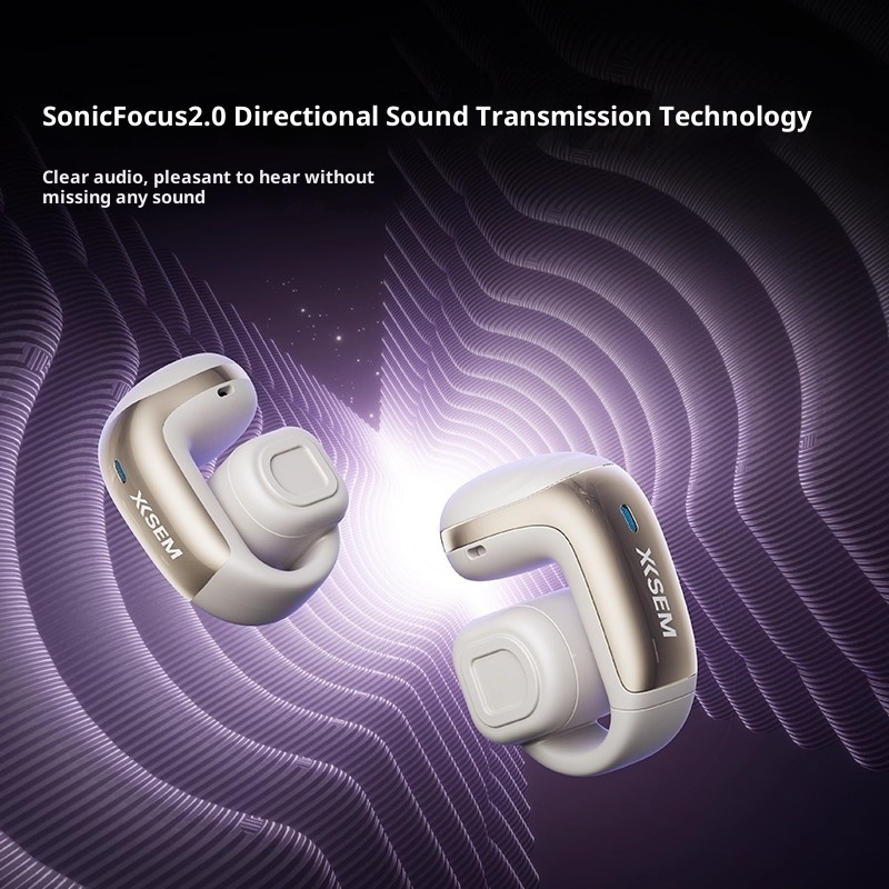 XISEM Plume Open Ear Clip Head - Outdoor Sport Games ulasan dan harga