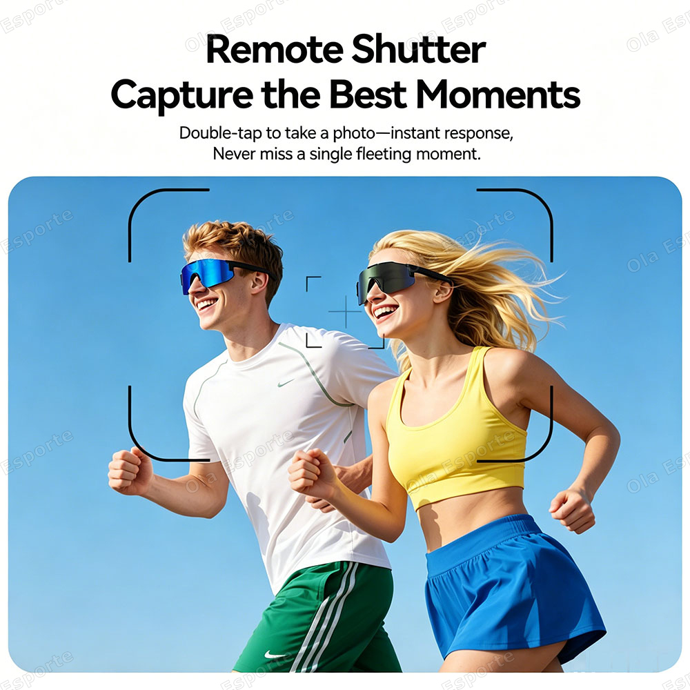 Cycling Smart Glasses HD Bluet - Outdoor Sport Activity ulasan dan harga