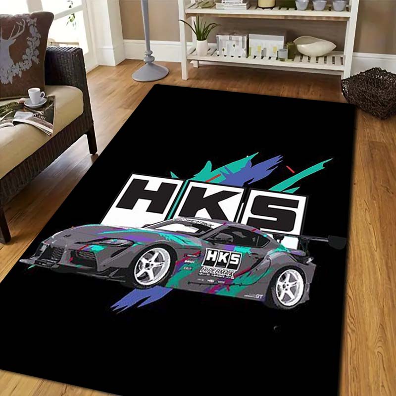 3D Racing H-HKS Print Area Rug - Outdoor Sport Live ulasan dan harga