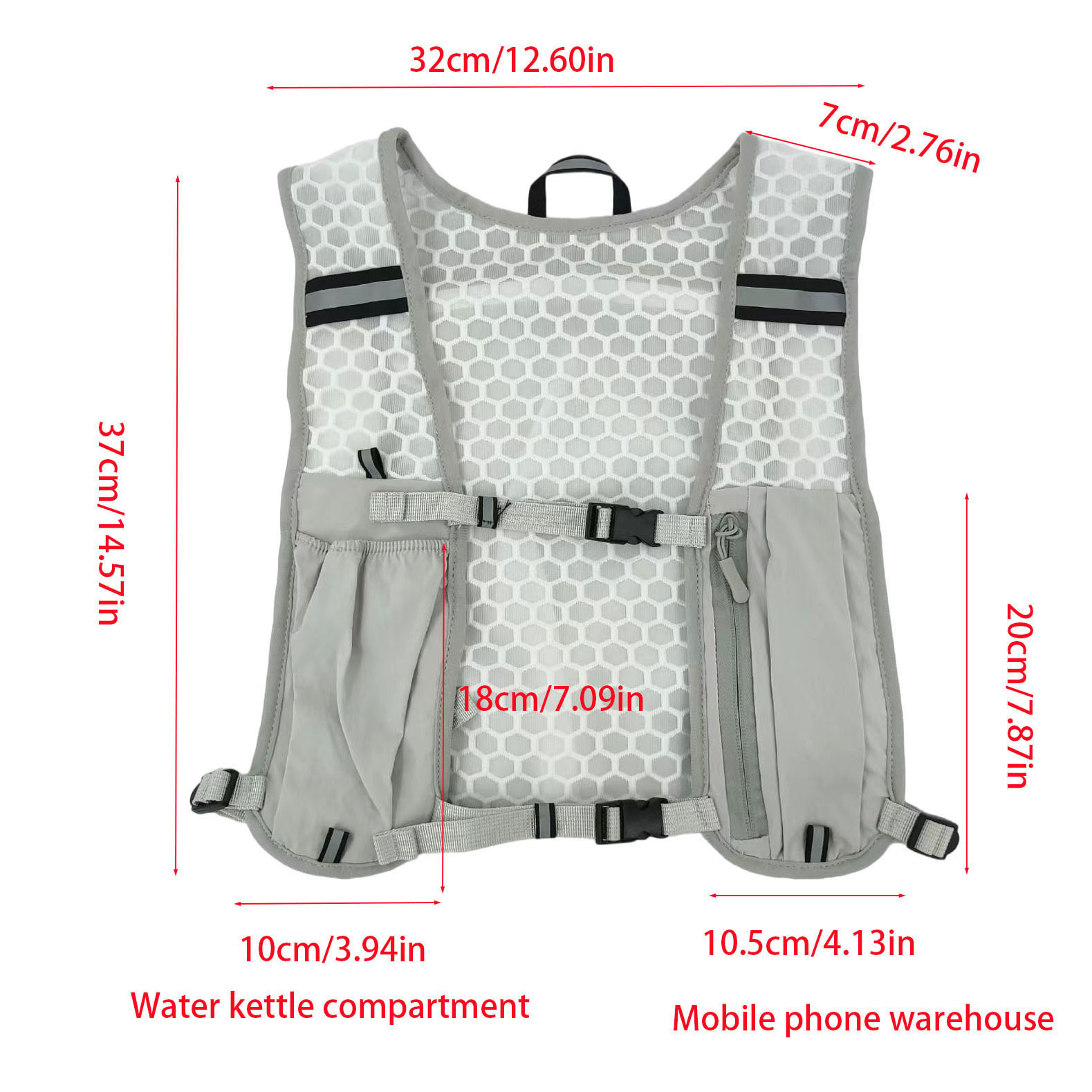 Running Vest Unisex Water-Resi - Trail Running Vest ulasan dan harga